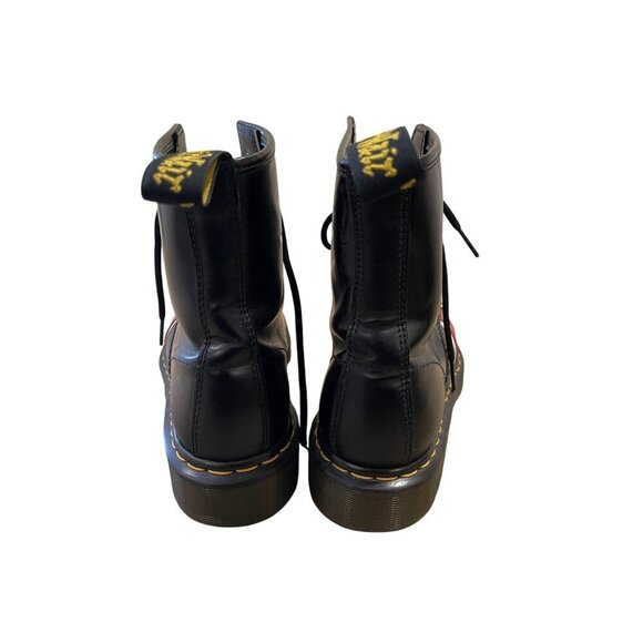 Dr. Martens Union Jack British Flag Black Leather Boots UK 6 US 7.0M 8.0 W EU39 - Picture 5 of 9